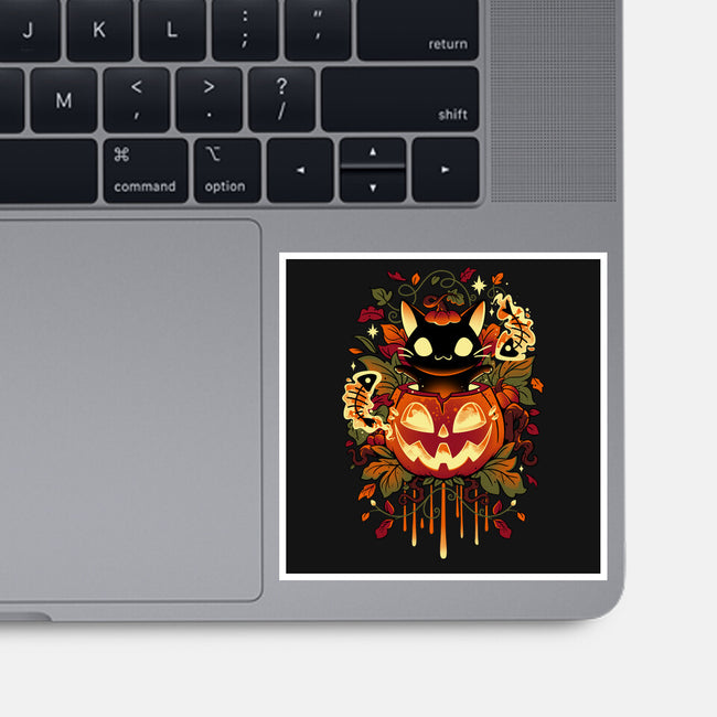 Autumn Tricks-none glossy sticker-Snouleaf