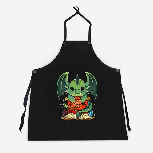 Cute Dragon Dice-unisex kitchen apron-Vallina84