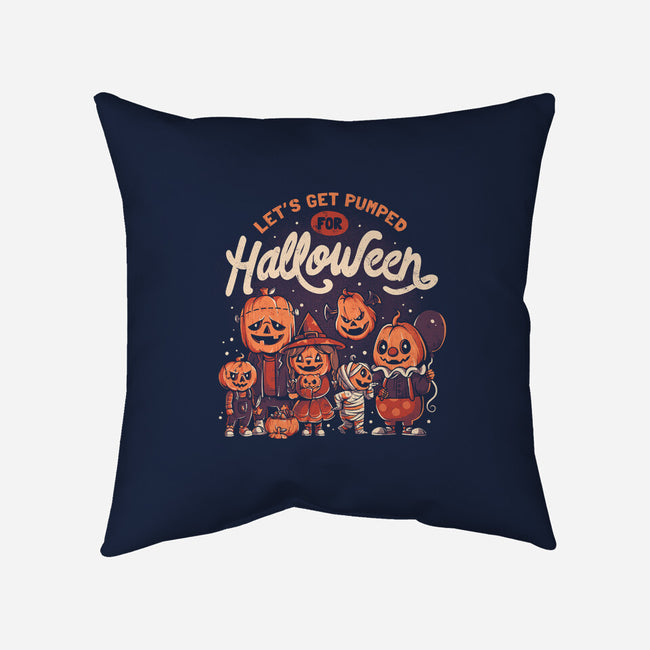 Pumped For Halloween-none removable cover w insert throw pillow-eduely