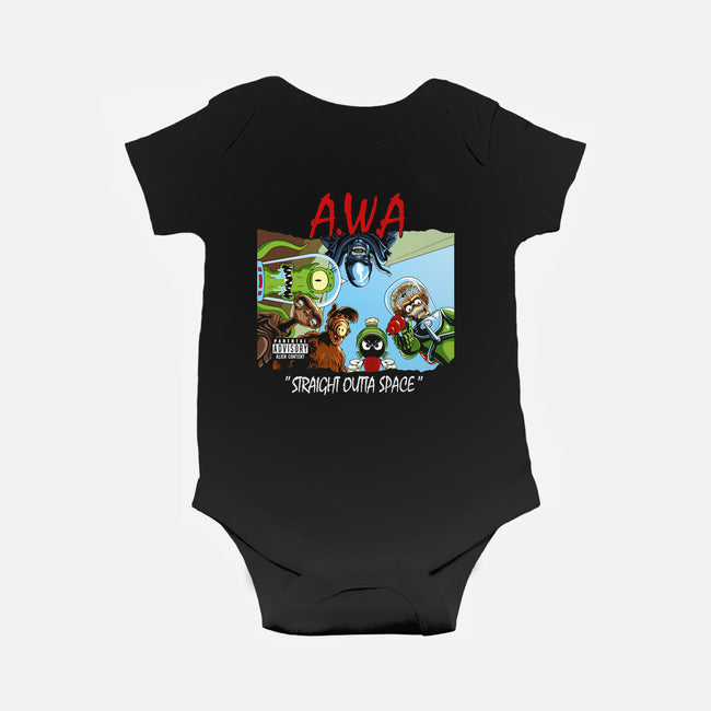 Aliens With Attitude-baby basic onesie-goodidearyan