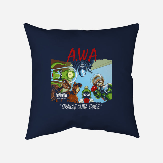Aliens With Attitude-none removable cover w insert throw pillow-goodidearyan