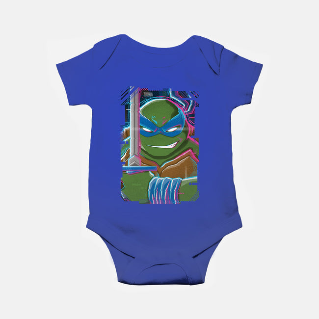 Leonardo Glitch-baby basic onesie-danielmorris1993