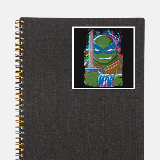 Leonardo Glitch-none glossy sticker-danielmorris1993