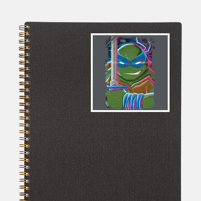 Leonardo Glitch-none glossy sticker-danielmorris1993