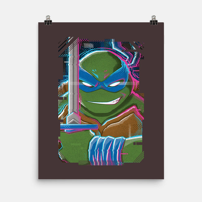 Leonardo Glitch-none matte poster-danielmorris1993