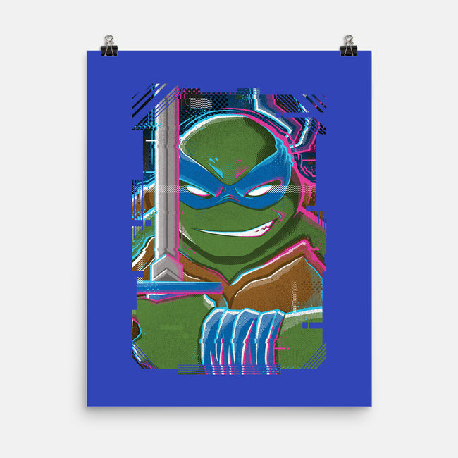 Leonardo Glitch-none matte poster-danielmorris1993