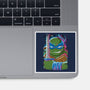 Leonardo Glitch-none glossy sticker-danielmorris1993