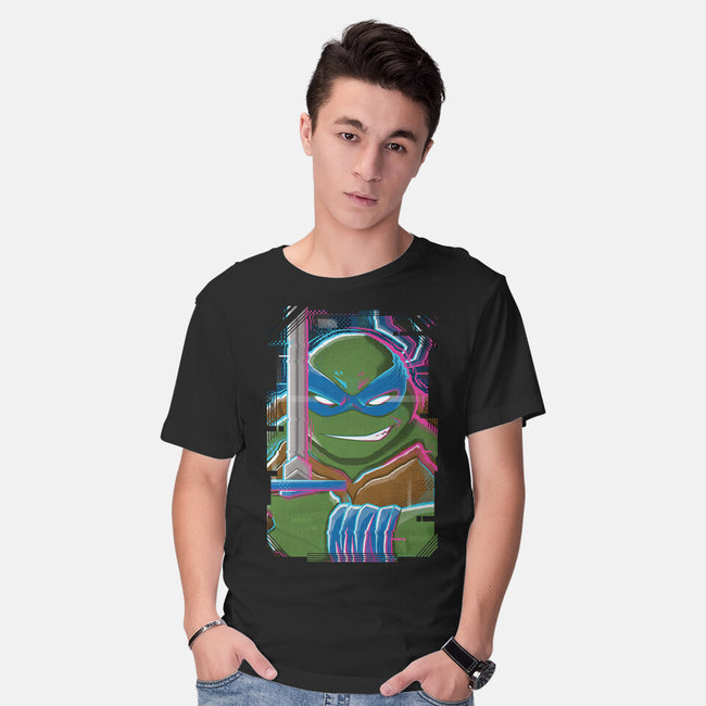 Leonardo Glitch-mens basic tee-danielmorris1993