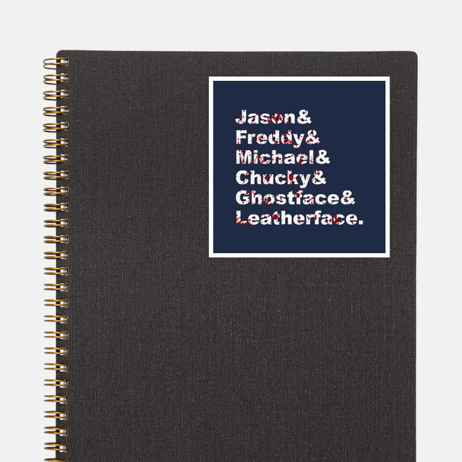 Slasher List-none glossy sticker-goodidearyan