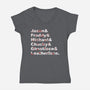 Slasher List-womens v-neck tee-goodidearyan