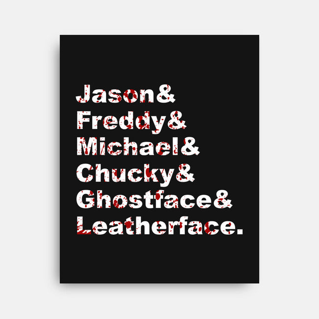 Slasher List-none stretched canvas-goodidearyan