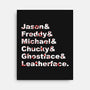 Slasher List-none stretched canvas-goodidearyan
