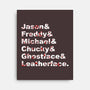 Slasher List-none stretched canvas-goodidearyan