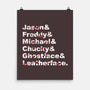 Slasher List-none matte poster-goodidearyan