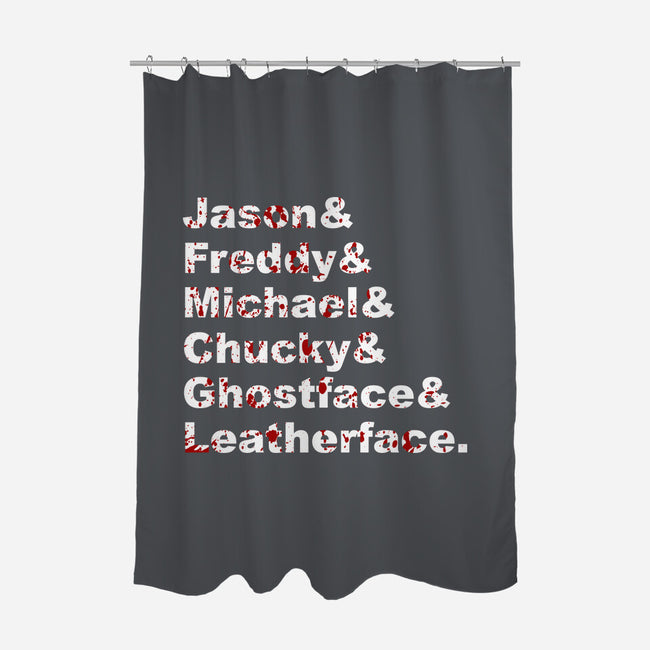 Slasher List-none polyester shower curtain-goodidearyan
