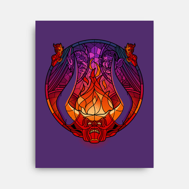 Stained Glass Darkness-none stretched canvas-daobiwan