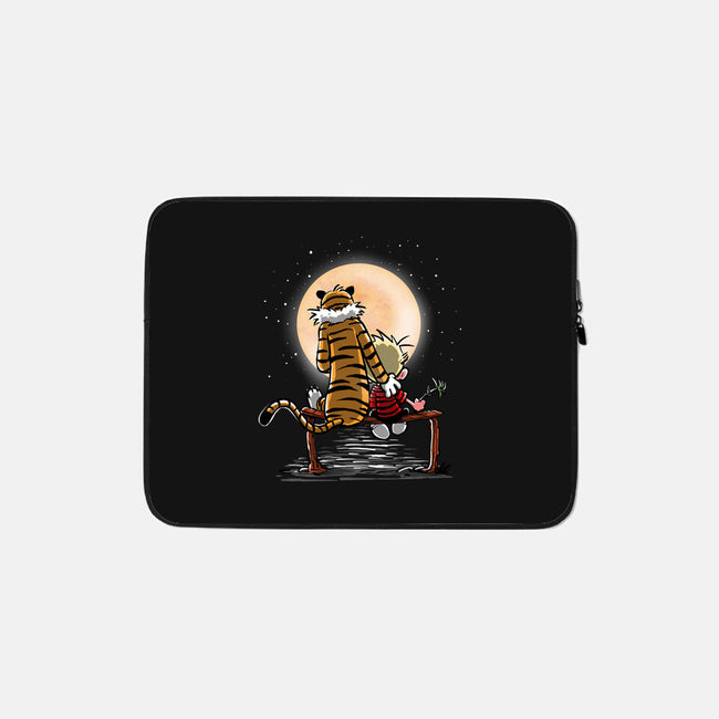 More Friends Gazing At The Moon-none zippered laptop sleeve-zascanauta