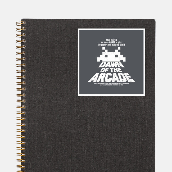 Dawn Of The Arcade-none glossy sticker-retrodivision