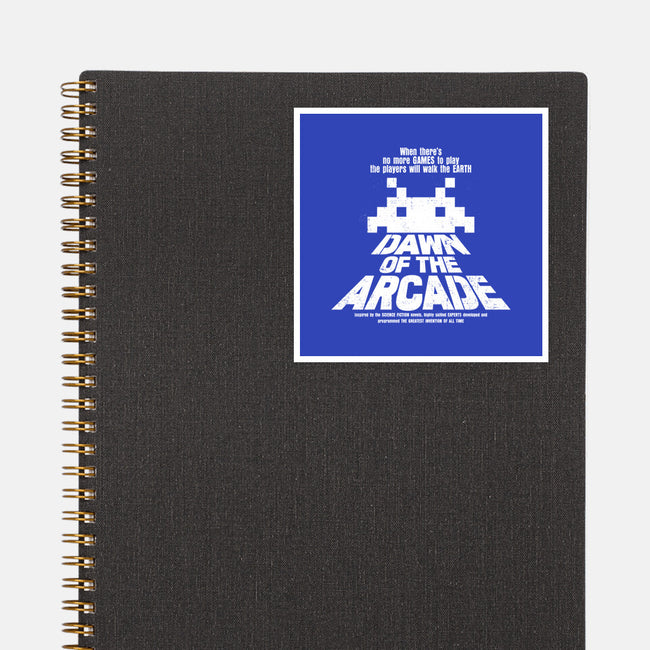 Dawn Of The Arcade-none glossy sticker-retrodivision