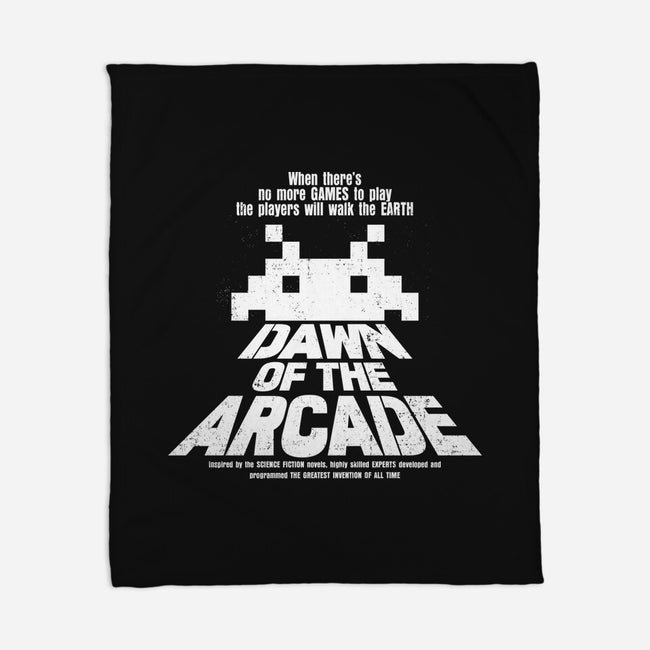 Dawn Of The Arcade-none fleece blanket-retrodivision