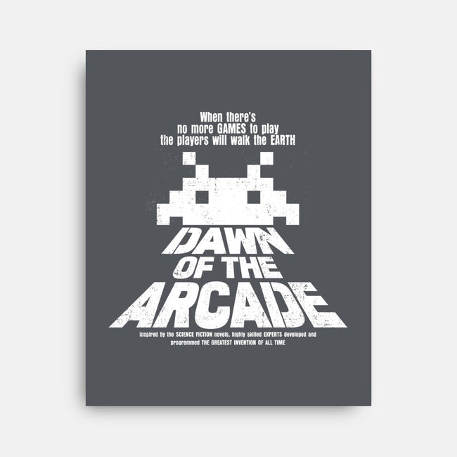 Dawn Of The Arcade-none stretched canvas-retrodivision
