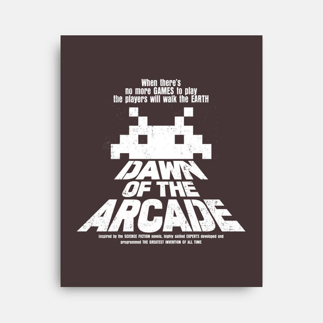 Dawn Of The Arcade-none stretched canvas-retrodivision