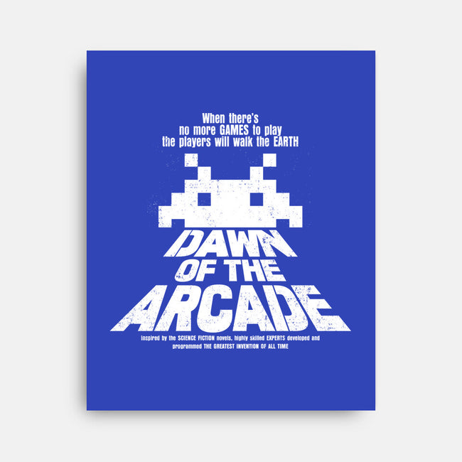 Dawn Of The Arcade-none stretched canvas-retrodivision