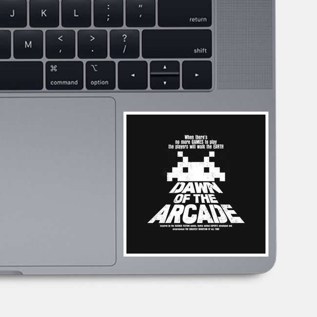Dawn Of The Arcade-none glossy sticker-retrodivision
