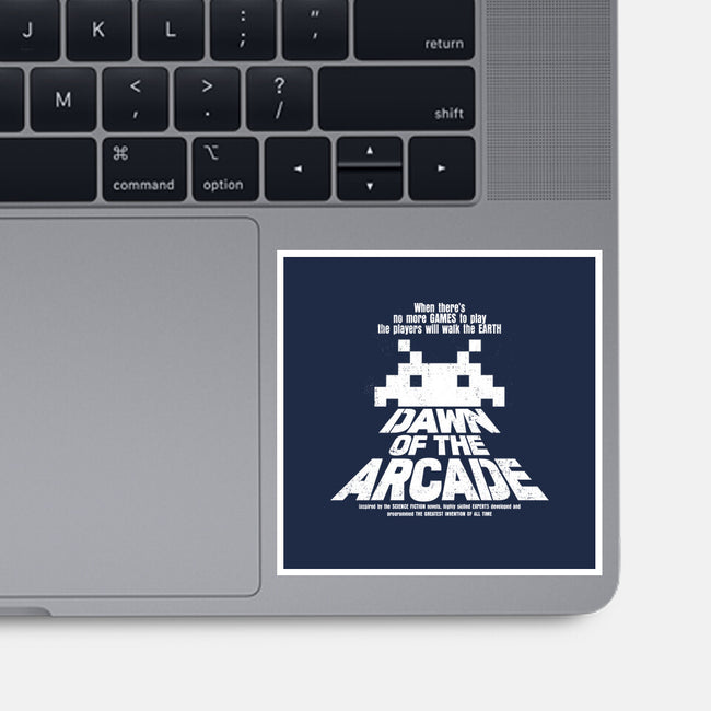 Dawn Of The Arcade-none glossy sticker-retrodivision