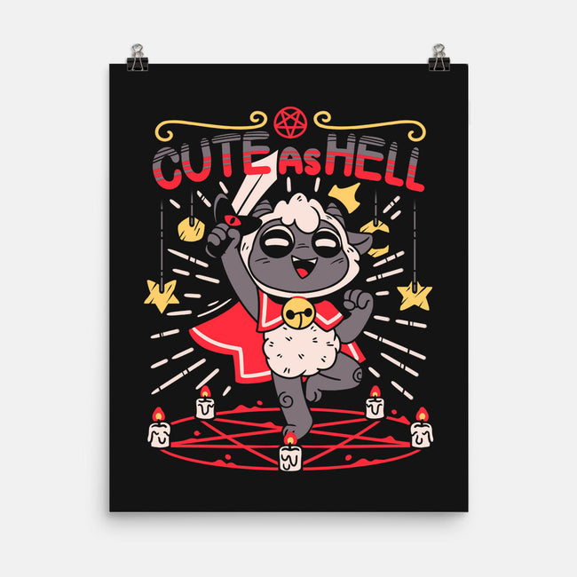 Lamb Cute As Hell-none matte poster-Zaia Bloom