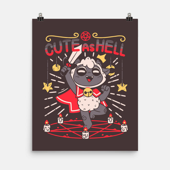 Lamb Cute As Hell-none matte poster-Zaia Bloom