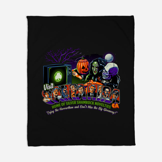 Enjoy The Horrorthon In Santa Mira-none fleece blanket-goodidearyan