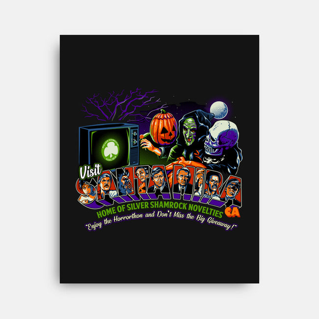 Enjoy The Horrorthon In Santa Mira-none stretched canvas-goodidearyan