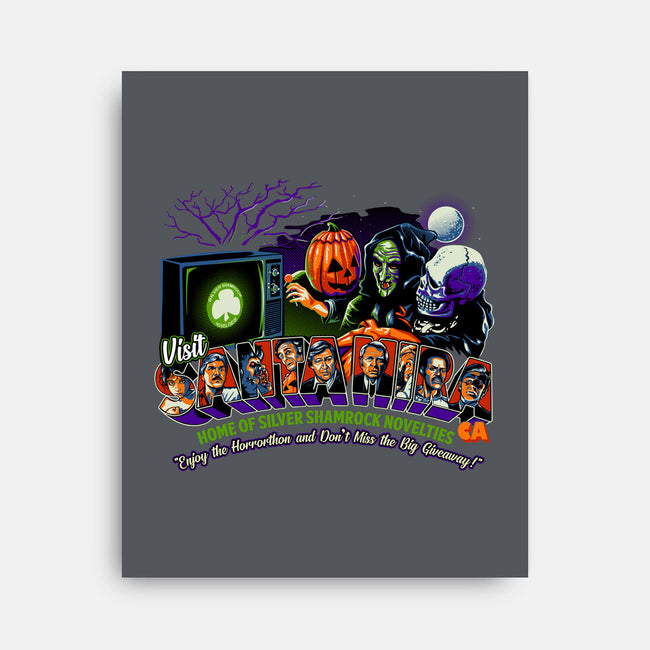 Enjoy The Horrorthon In Santa Mira-none stretched canvas-goodidearyan
