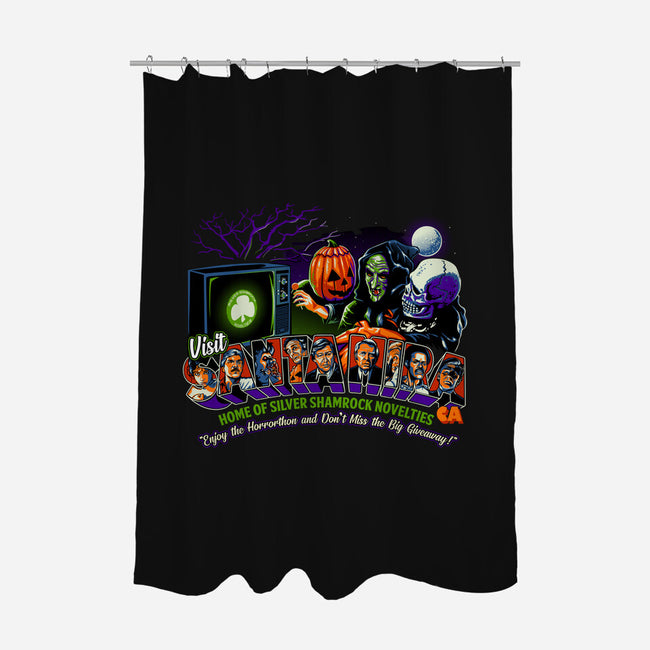 Enjoy The Horrorthon In Santa Mira-none polyester shower curtain-goodidearyan