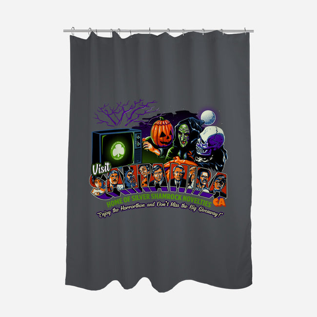 Enjoy The Horrorthon In Santa Mira-none polyester shower curtain-goodidearyan
