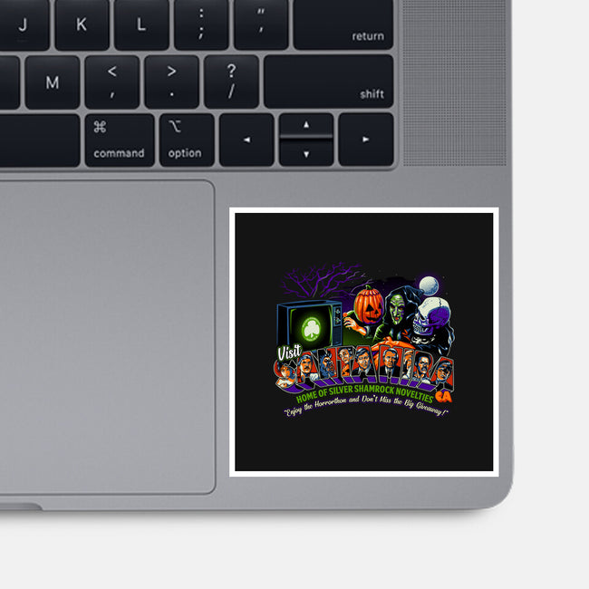 Enjoy The Horrorthon In Santa Mira-none glossy sticker-goodidearyan