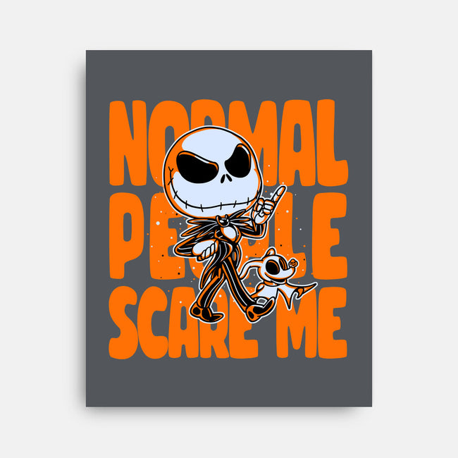 Normal Scare-none stretched canvas-estudiofitas