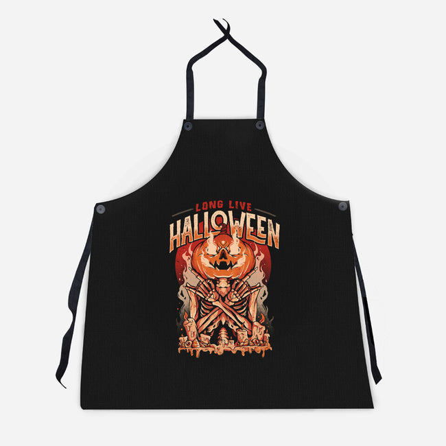 Long Live Halloween-unisex kitchen apron-eduely