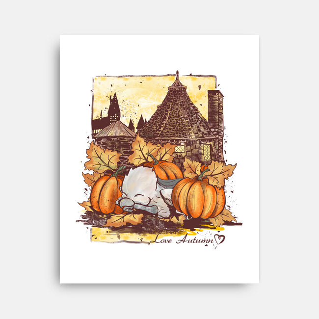 Love Autumn-none stretched canvas-fanfabio