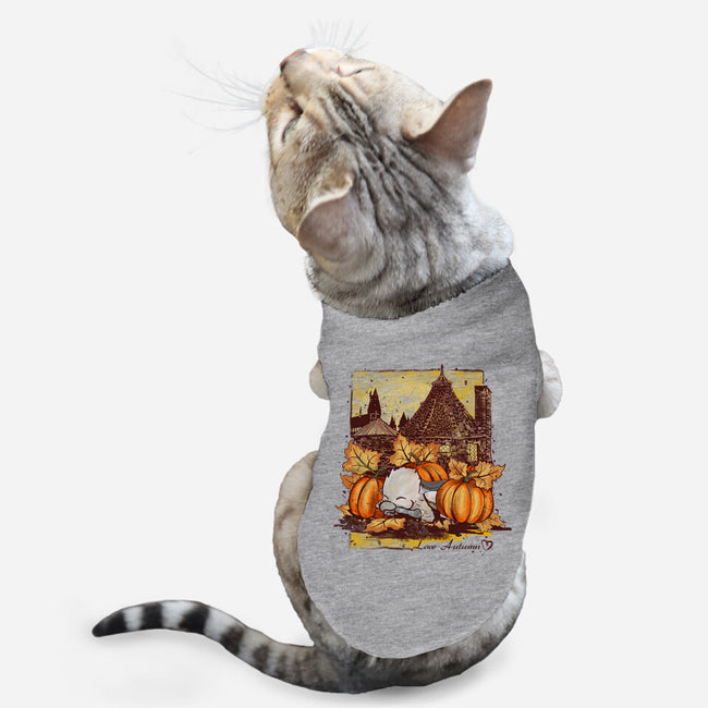 Love Autumn-cat basic pet tank-fanfabio