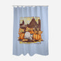 Love Autumn-none polyester shower curtain-fanfabio