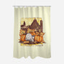 Love Autumn-none polyester shower curtain-fanfabio