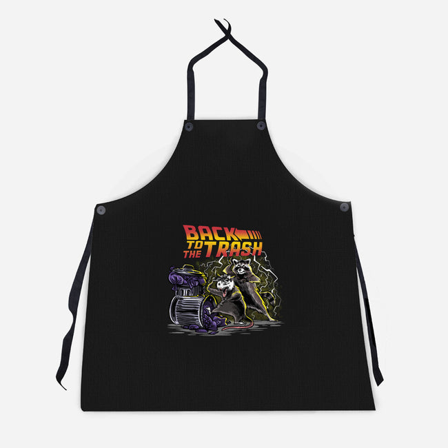Back To The Trash-unisex kitchen apron-zascanauta