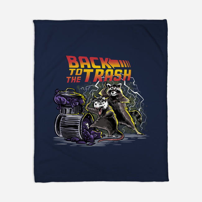 Back To The Trash-none fleece blanket-zascanauta