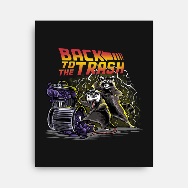 Back To The Trash-none stretched canvas-zascanauta