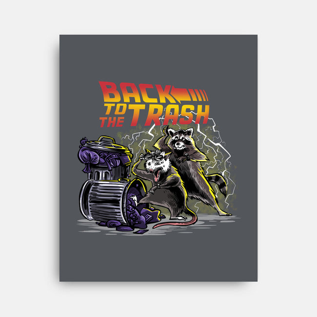 Back To The Trash-none stretched canvas-zascanauta