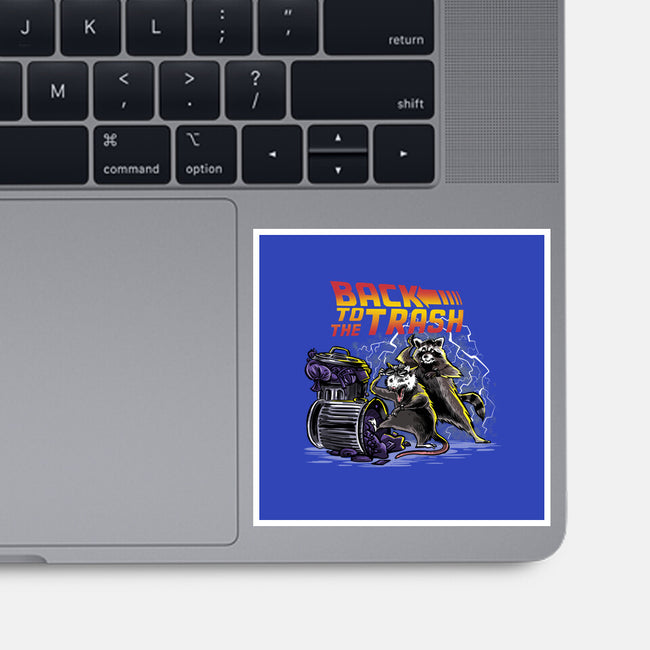 Back To The Trash-none glossy sticker-zascanauta