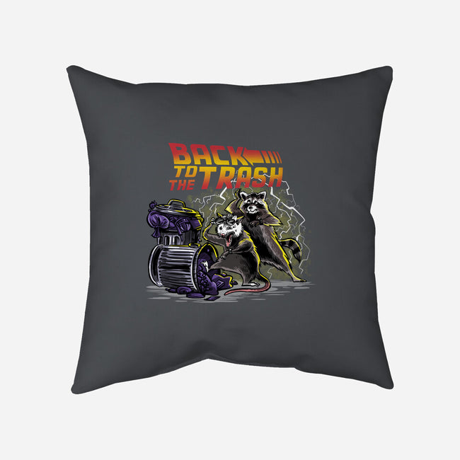Back To The Trash-none removable cover w insert throw pillow-zascanauta
