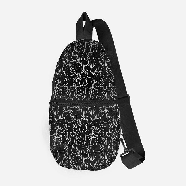 Lots Of Cats-none all over print sling bag-tobefonseca